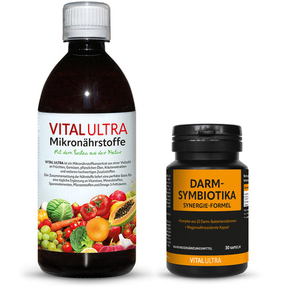 Vital Ultra Mikronährstoffe + Darm-Symbiotika Synergie-Formel