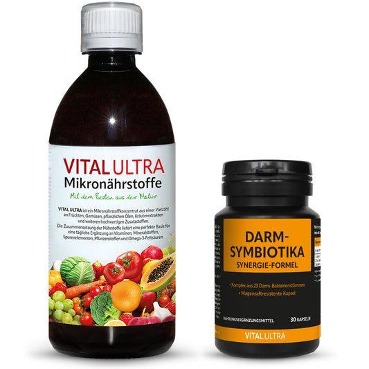 Vital Ultra Mikronährstoffe + Darm-Symbiotika Synergie-Formel